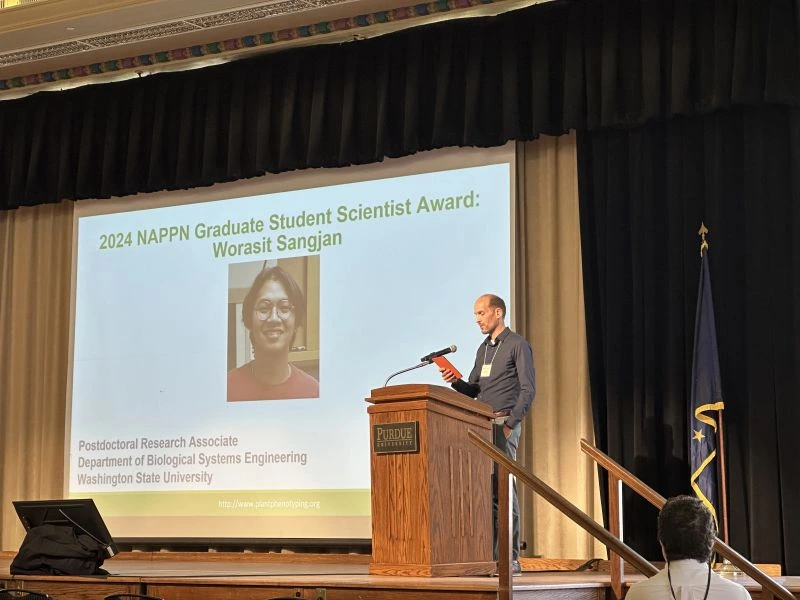 2024 NAPPN Graduate Student Scientist Award announcement recognizing Worasit Sangjan